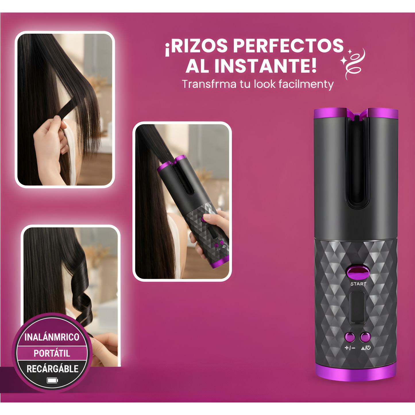 Rizador automático portatil